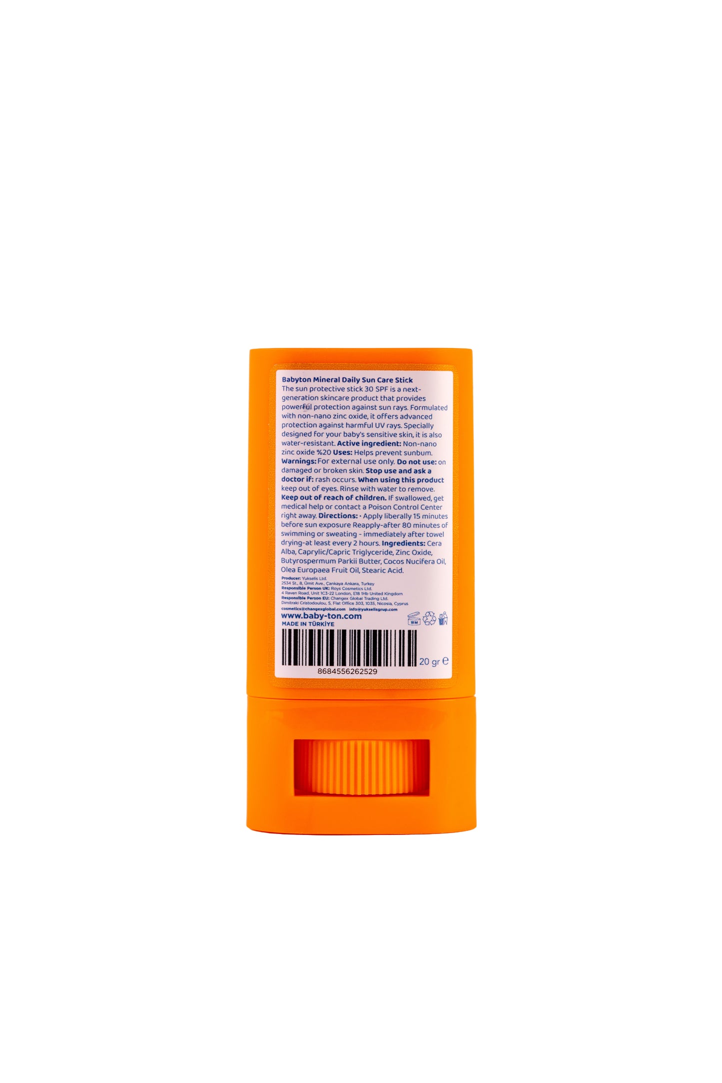 Natuurlijke Zonnecrème Stick SPF30