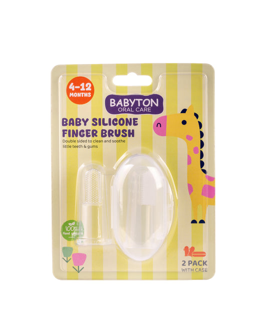 Brosse à dents en silicone 2 pièces
