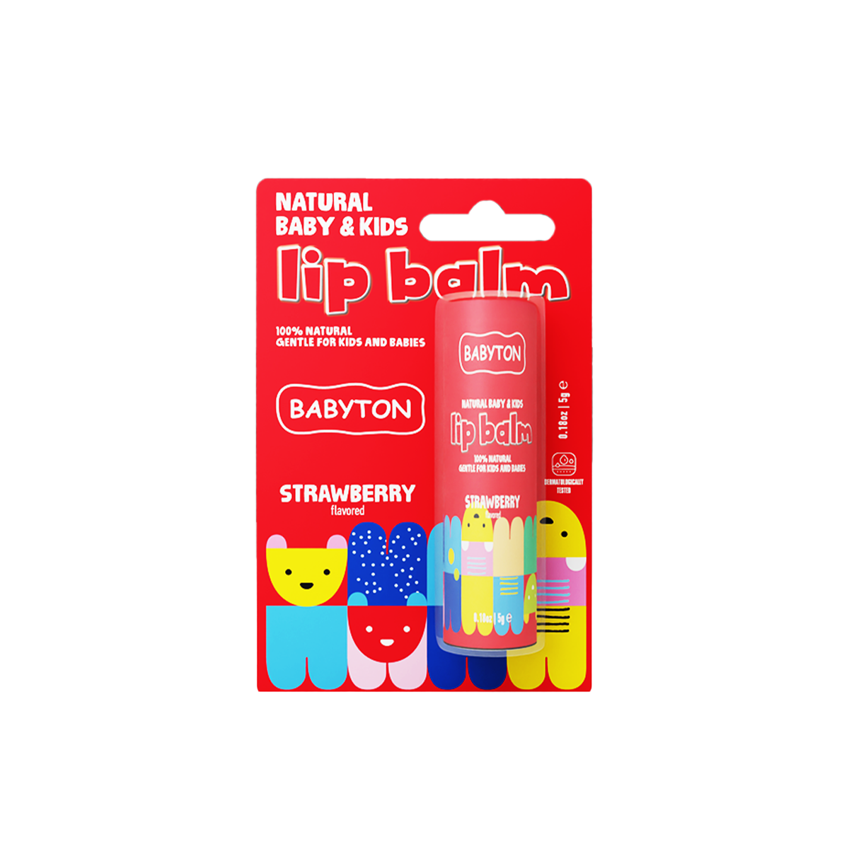 Baume à lèvres naturel goût fraise pour bébé et enfant