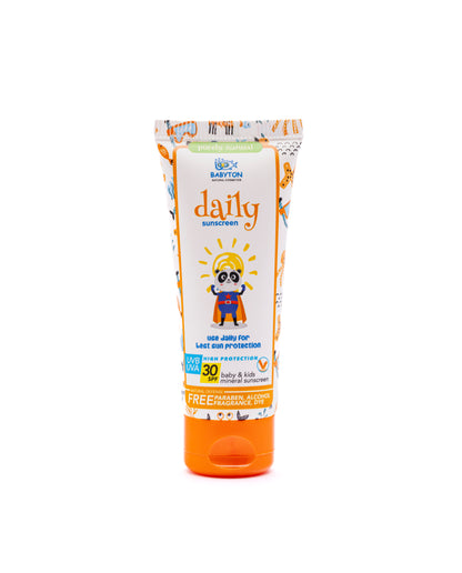 Natuurlijke Zonnecrème SPF30 baby en kids 