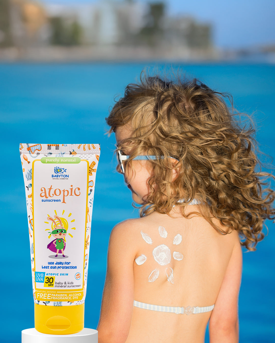 Crème solaire naturelle pour peau atopique