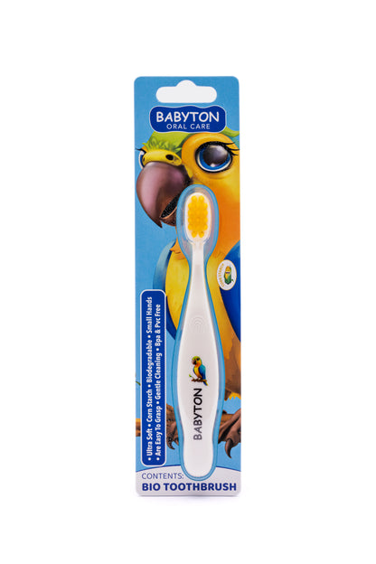 Brosse à dents bio pour tout-petit à poils souples