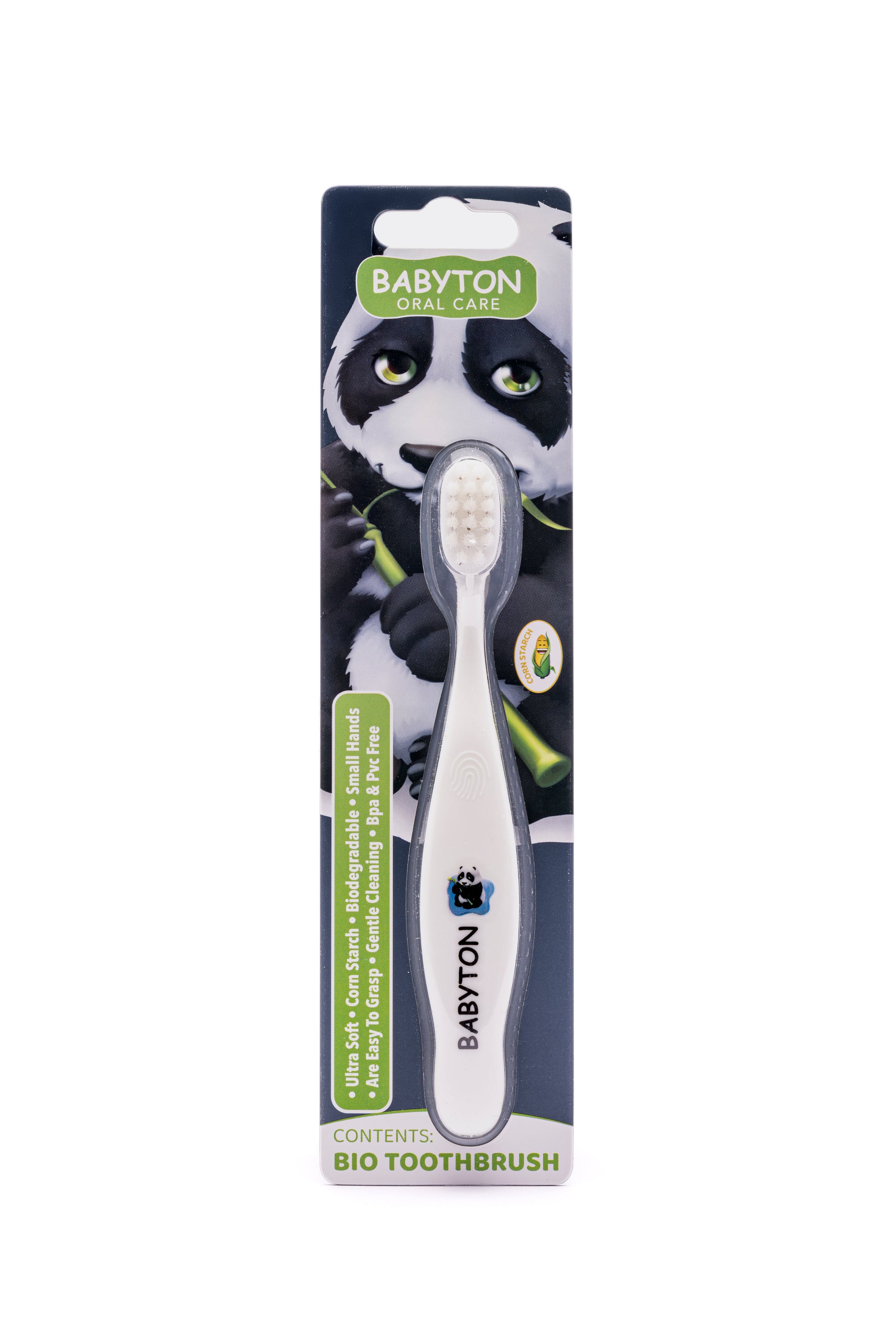 Brosse à dents bio pour tout-petit à poils souples