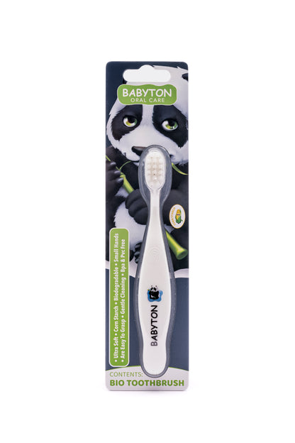 Brosse à dents bio pour tout-petit à poils souples