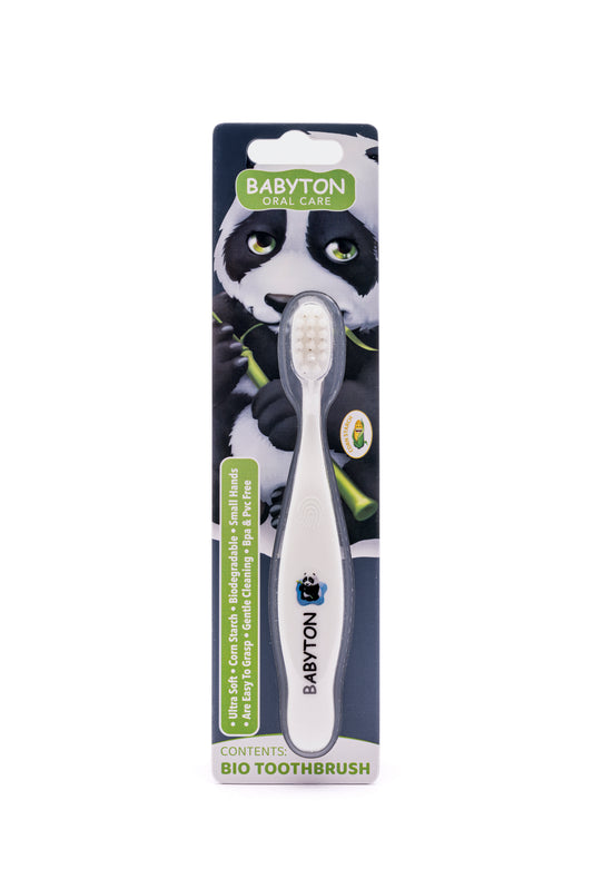 Brosse à dents bio pour tout-petit à poils souples
