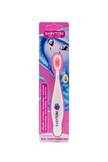 Brosse à dents bio pour tout-petit à poils souples
