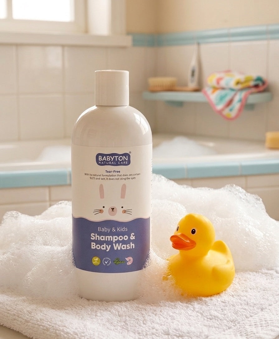 Natuurlijke shampoo body wash baby kind shampooing gel lavant naturel bébé enfant Babyton