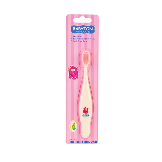 Brosse à Dents Bio Poils Doux Pinky 